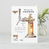 Invitation Bière Tap Miel Do Couples Wedding shower (Debout devant)