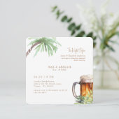 Invitation Bière tropicale et barbecue la nuit avant (Debout devant)