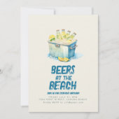 Invitation Bières À L'Invitation Du Beach Party (Devant)