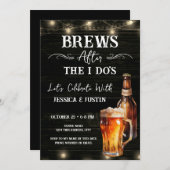 Invitation Bières après la fête de mariage décontractée après (Devant / Derrière)