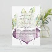 Invitation Bières biologiques | Veggie | Fête des mariées aqu (Debout devant)