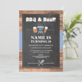 Invitation Bières & Cheers BBQ Anniversaire Fête N'IMPORTE QU (Debout devant)