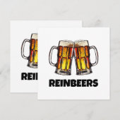 Invitation Bières de Noël Reinbeers (Devant / Derrière)