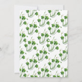 Invitation Bières irlandaises et fête de la Saint Patrick (Dos)