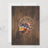 Invitation Bières patriotiques Boots & Cheers Pays Anniversai (Dos)