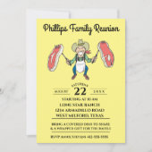 Invitation Biftecks de cowboy de la Réunion de famille grands (Devant)