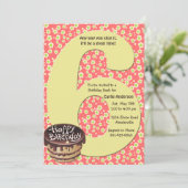 Invitation Big 6 Birthday Party (Debout devant)
