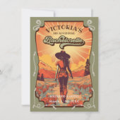 Invitation Big Adventure Cowgirl Bachelorette Party (Devant)