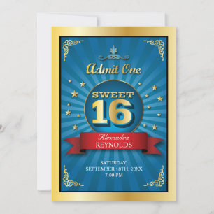 Invitation Big Bash Sweet 16