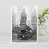 Invitation Big Ben & London Red Bus (Debout devant)