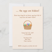 Invitation Big Bunny Ears Cute Kids' Easter Egg Hunt (Dos)