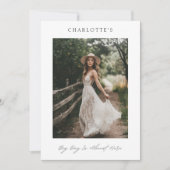 Invitation Big Day Simple Rustic Boho Fête des mariées Photo (Devant)