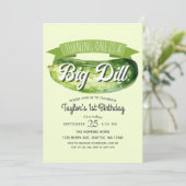 Invitation Big Dill Pickle Kids 1er anniversaire (Debout devant)