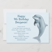 Invitation Big Dolphin Anniversaire de enfant Party (Devant)