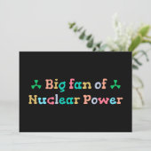 Invitation Big Fan of Nuclear Power (Debout devant)