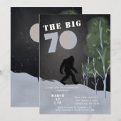 Invitation Big Foot Wild Adventure 70e anniversaire (Devant / Derrière)