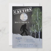 Invitation Big Foot Wild Adventure Anniversaire (Devant)