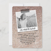 Invitation Big Grad Scribbles Bronze Parties scintillant Grad (Dos)