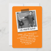 Invitation Big Grad Scribbles Photo Modern Graduation Party (Dos)