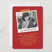 Invitation Big Grad Scribbles Photo Modern Graduation Party (Dos)