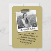 Invitation Big Grad Scribbles Photo Modern Graduation Party (Dos)