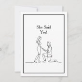 Invitation Big love. Big day. Save the date. Black Border (Devant)