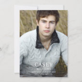 Invitation Big Mod Nom Photo Graduation Party Vertical (Devant)