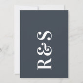 Invitation Big Monogram Modern Bold Simple Wedding (Dos)