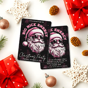 Invitation Big Nick Énergie Père Noël Drôle de Noël Xmas Fête