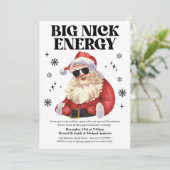Invitation Big Nick Energy Friendsmas Christmas Party Invite (Debout devant)