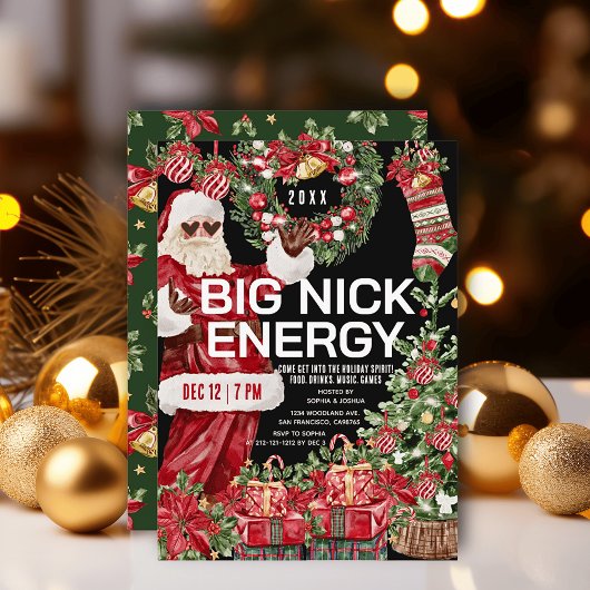 Invitation Big Nick Energy Père Noël Noël