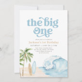 Invitation Big One Beach Surf 1er anniversaire (Devant)