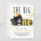 Invitation BIG ONE First Birday Photo (Devant)