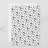 Invitation Big One First Birday Photo moderne noir blanc (Dos)