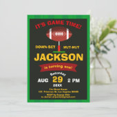 Invitation Big One Football Field Sport Jeu Garçon Anniversai (Debout devant)