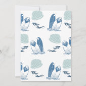 Invitation Big One Modern Surf 1st Birthday Beach Party (Dos)