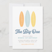 Invitation Big One Surf Beach 1er anniversaire (Devant)