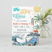 Invitation Big One Surf Beach 1er anniversaire (Debout devant)
