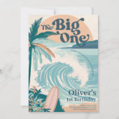 Invitation Big One Surf Beach 1er anniversaire (Devant)