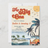 Invitation Big One Surf Beach 1er anniversaire (Devant)