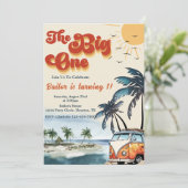 Invitation Big One Surf Beach 1er anniversaire (Debout devant)