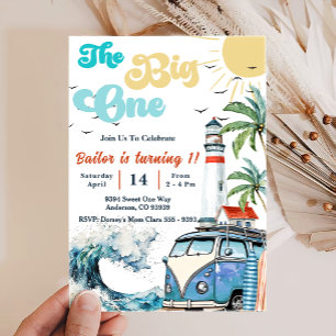 Invitation Big One Surf Beach 1er anniversaire