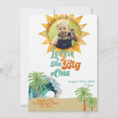 Invitation Big One Surf Thème 1er anniversaire (Devant)