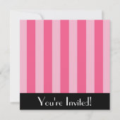 Invitation Big Pink Stripes (Devant)
