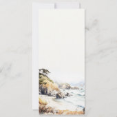 Invitation Big Sur, California Landscape Wedding Menu Card (Dos)