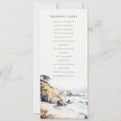 Invitation Big Sur, California Landscape Wedding Program (Dos)