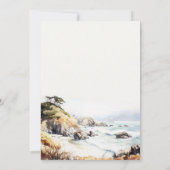 Invitation Big Sur California Watercolor Scape Couples Shower (Dos)