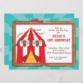 Invitation Big Top Circus (Devant / Derrière)