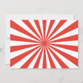 Invitation Big Top Circus Animaux Carnaval Annival Photo (Dos)