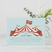 Invitation Big Top Circus Tente Genre Neutre Anniversaire (Debout devant)